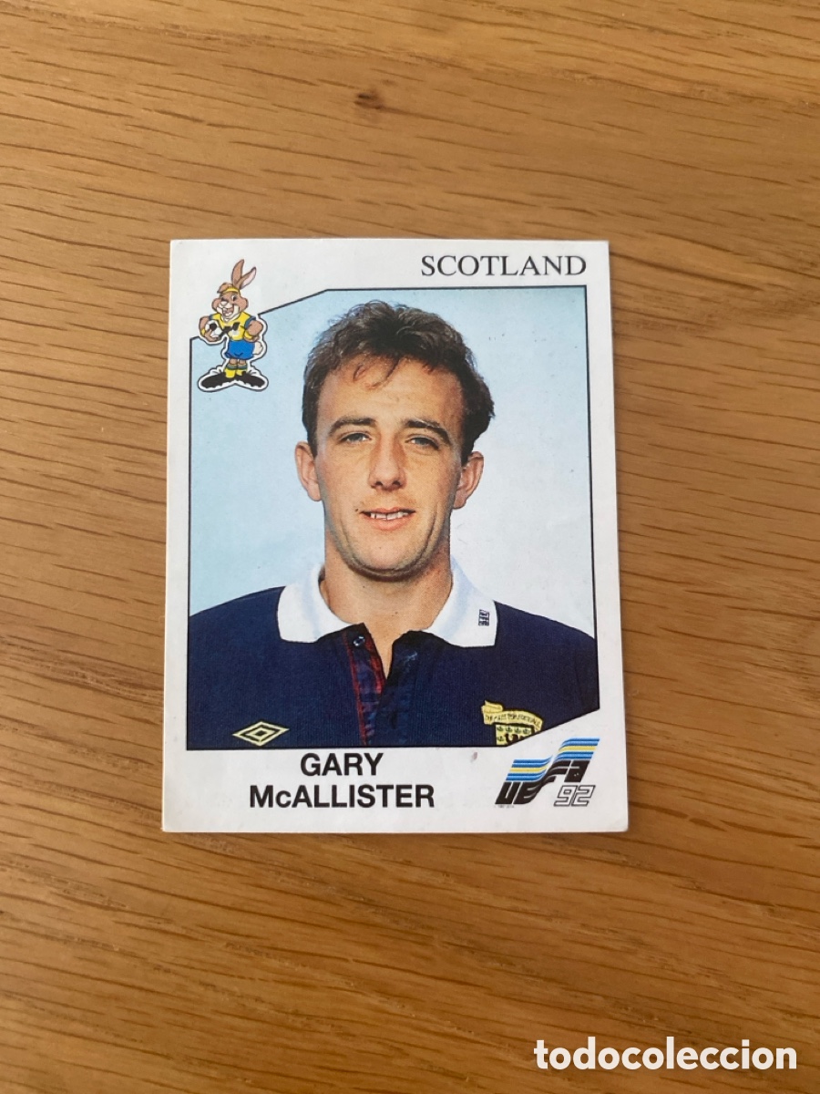 Cromos de f&uacute;tbol: Cromo panini Euro 92 Suecia n&uacute;mero 154 McAllister - Eurocup Sweden 1992 stickers &aacute;lbum