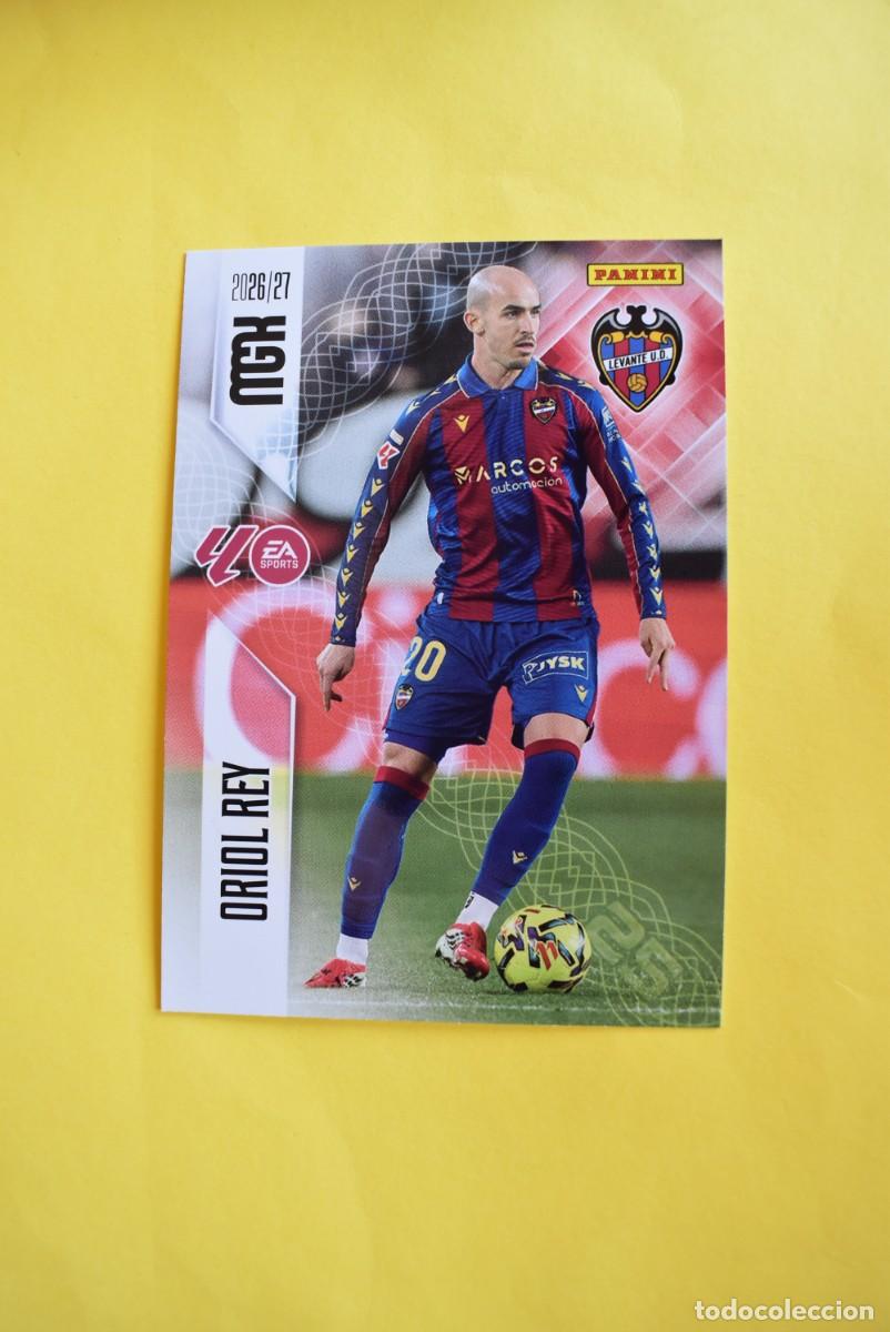 Cromos de f&uacute;tbol: Cromo La Liga. Megacracks. 2026 2027. 26 27. Oriol Rey. Levante. N. &ordm; 207. Panini