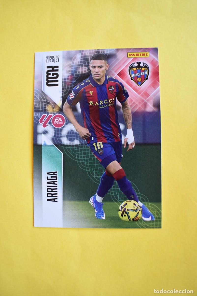 Cromos de f&uacute;tbol: Cromo La Liga. Megacracks. 2026 2027. 26 27. Arriaga. Levante. N. &ordm; 208. Panini