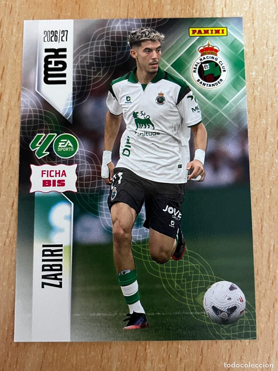 Cromos de f&uacute;tbol: MEGACRACKS MGK 2026 2027 26 27 PANINI N&ordm; 284BIS 284 BIS ZABIRI RACING DE SANTANDER COLOCA