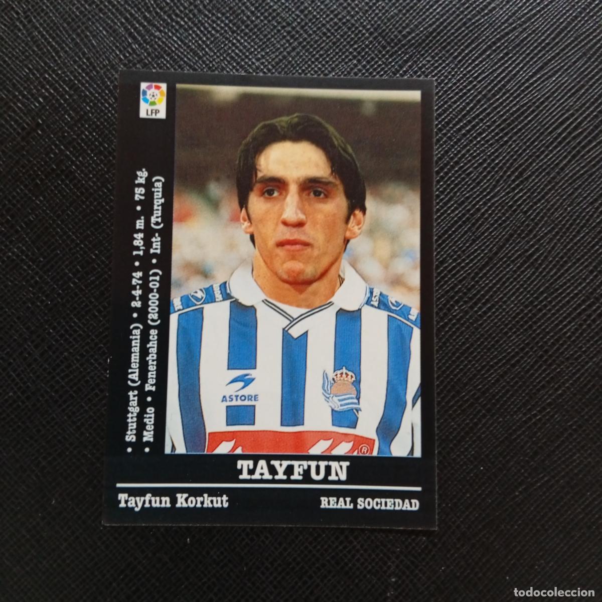 Cromos de f&uacute;tbol: 214 TAYFUN REAL SOCIEDAD PANINI 00 01 CROMO FUTBOL LIGA 2000 2001 - SIN PEGAR - A71 PG51
