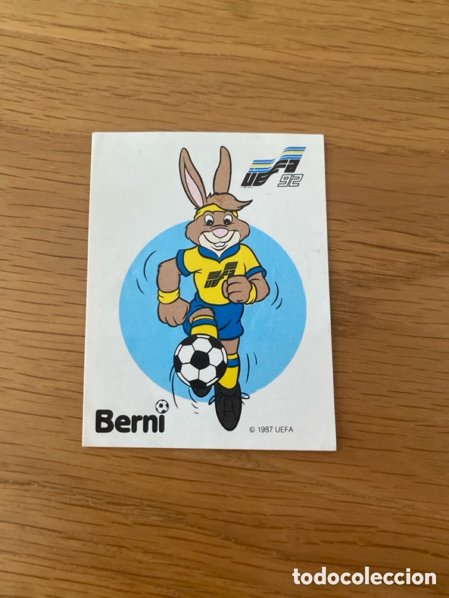 Cromos de f&uacute;tbol: Cromo panini Euro 92 Suecia n&uacute;mero 254 Berni - Eurocup Sweden 1992 stickers &aacute;lbum