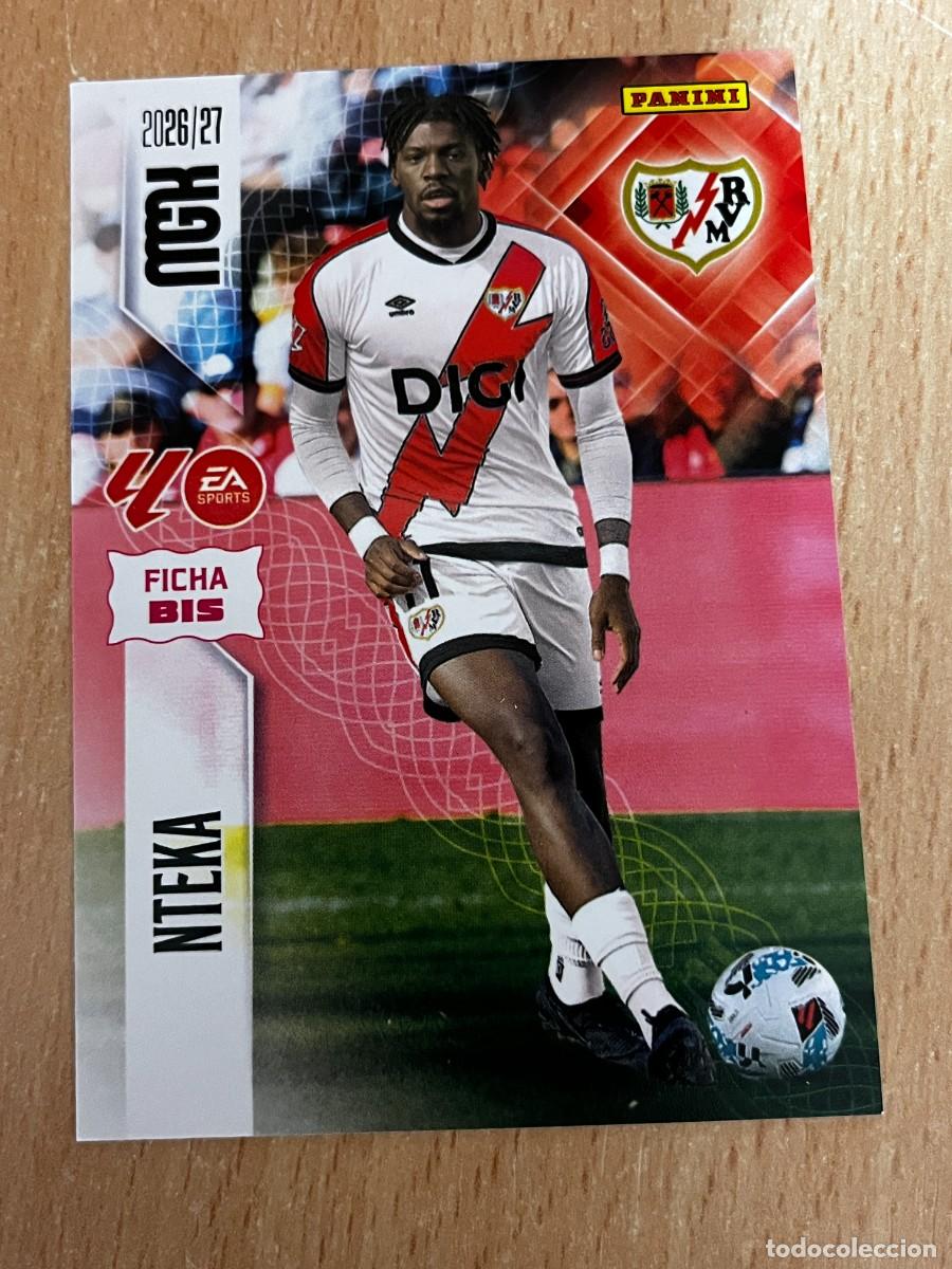 Cromos de f&uacute;tbol: MEGACRACKS MGK 2026 2027 26 27 PANINI N&ordm; 297BIS 297 BIS NTEKA RAYO VALLECANO COLOCA