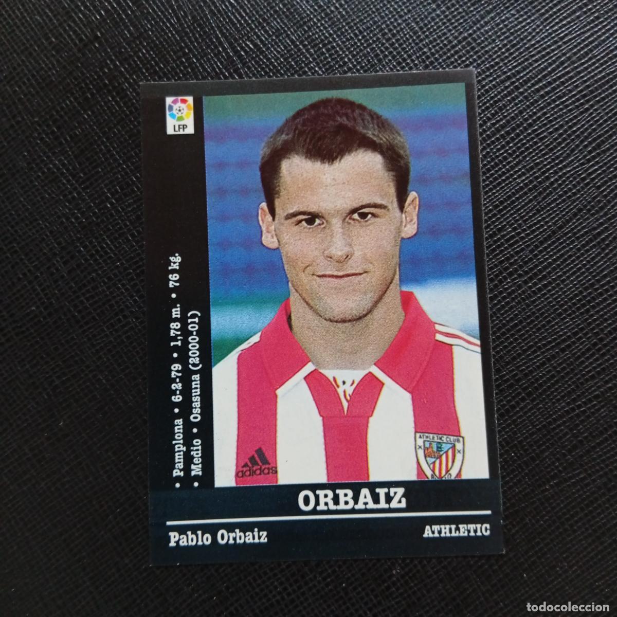 Cromos de f&uacute;tbol: ORBAIZ BILBAO PANINI 00 01 CROMO FUTBOL LIGA 2000 2001 - SIN PEGAR - A71 PG51 ULTIMO FICHAJE