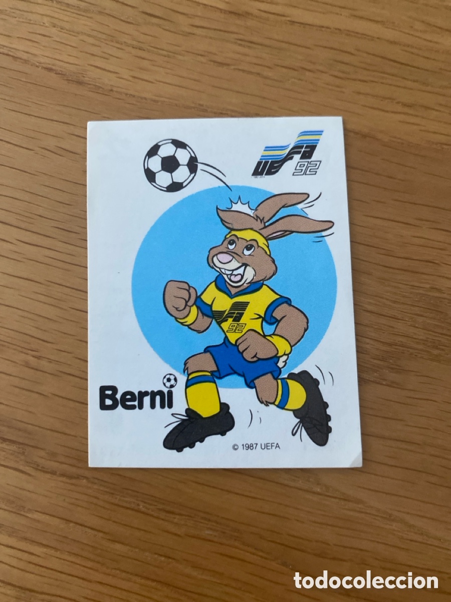 Cromos de f&uacute;tbol: Cromo panini Euro 92 Suecia n&uacute;mero 261 Berni - Eurocup Sweden 1992 stickers &aacute;lbum