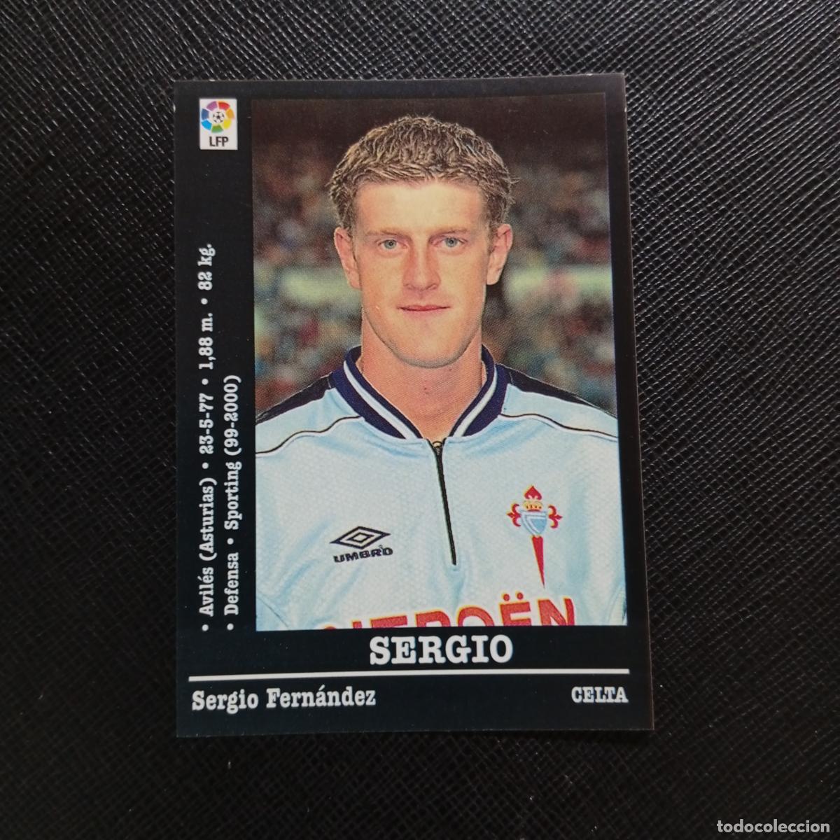 Cromos de f&uacute;tbol: 107 SERGIO CELTA PANINI 00 01 CROMO FUTBOL LIGA 2000 2001 - SIN PEGAR - A71 PG51