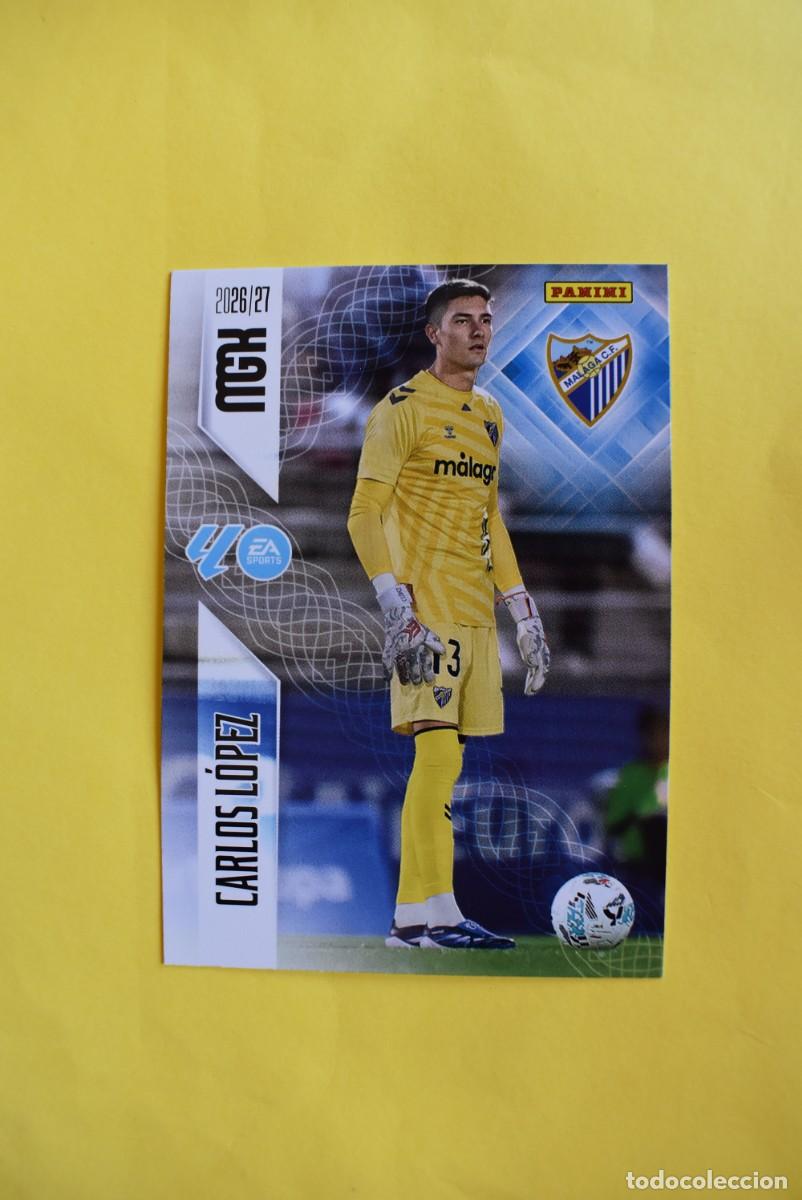 Cromos de f&uacute;tbol: Cromo La Liga. Megacracks. 2026 2027. 26 27. Carlos L&oacute;pez. M&aacute;laga. N. &ordm; 237. Panini