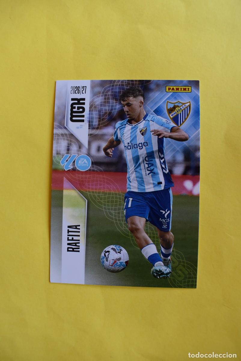 Cromos de f&uacute;tbol: Cromo La Liga. Megacracks. 2026 2027. 26 27. Rafita. M&aacute;laga. N. &ordm; 242. Panini