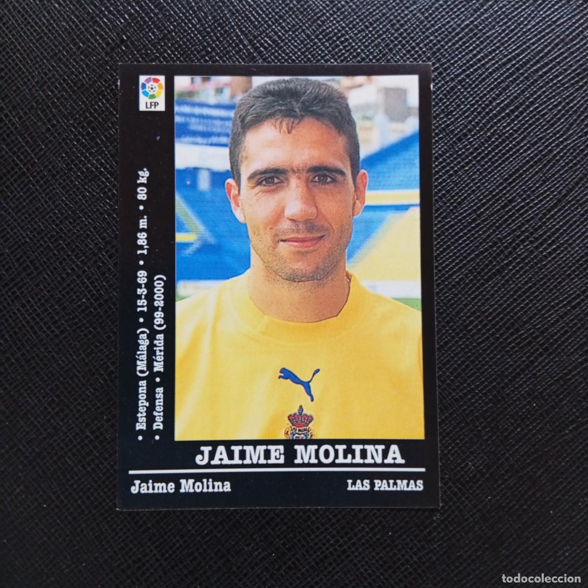 Cromos de f&uacute;tbol: 294 JAIME MOLINA LAS PALMAS PANINI 00 01 CROMO FUTBOL LIGA 2000 2001 - SIN PEGAR - A71 PG51