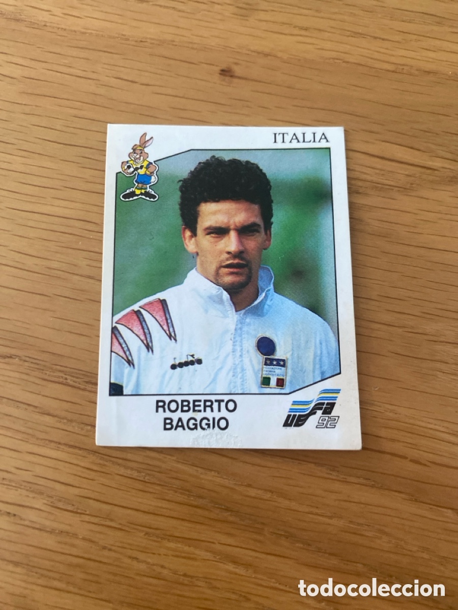 Cromos de f&uacute;tbol: Cromo panini Euro 92 Suecia n&uacute;mero 251 Baggio - Eurocup Sweden 1992 stickers &aacute;lbum