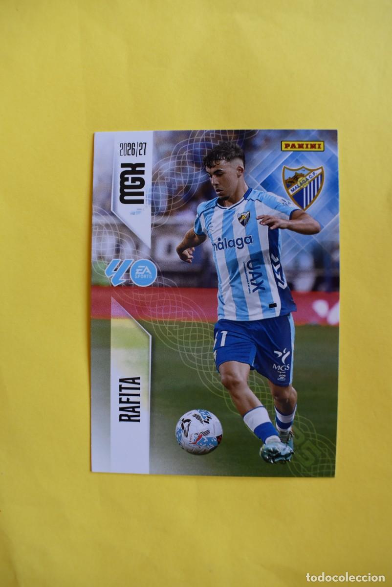 Cromos de f&uacute;tbol: Cromo La Liga. Megacracks. 2026 2027. 26 27. Rafita. M&aacute;laga. N. &ordm; 242. Panini