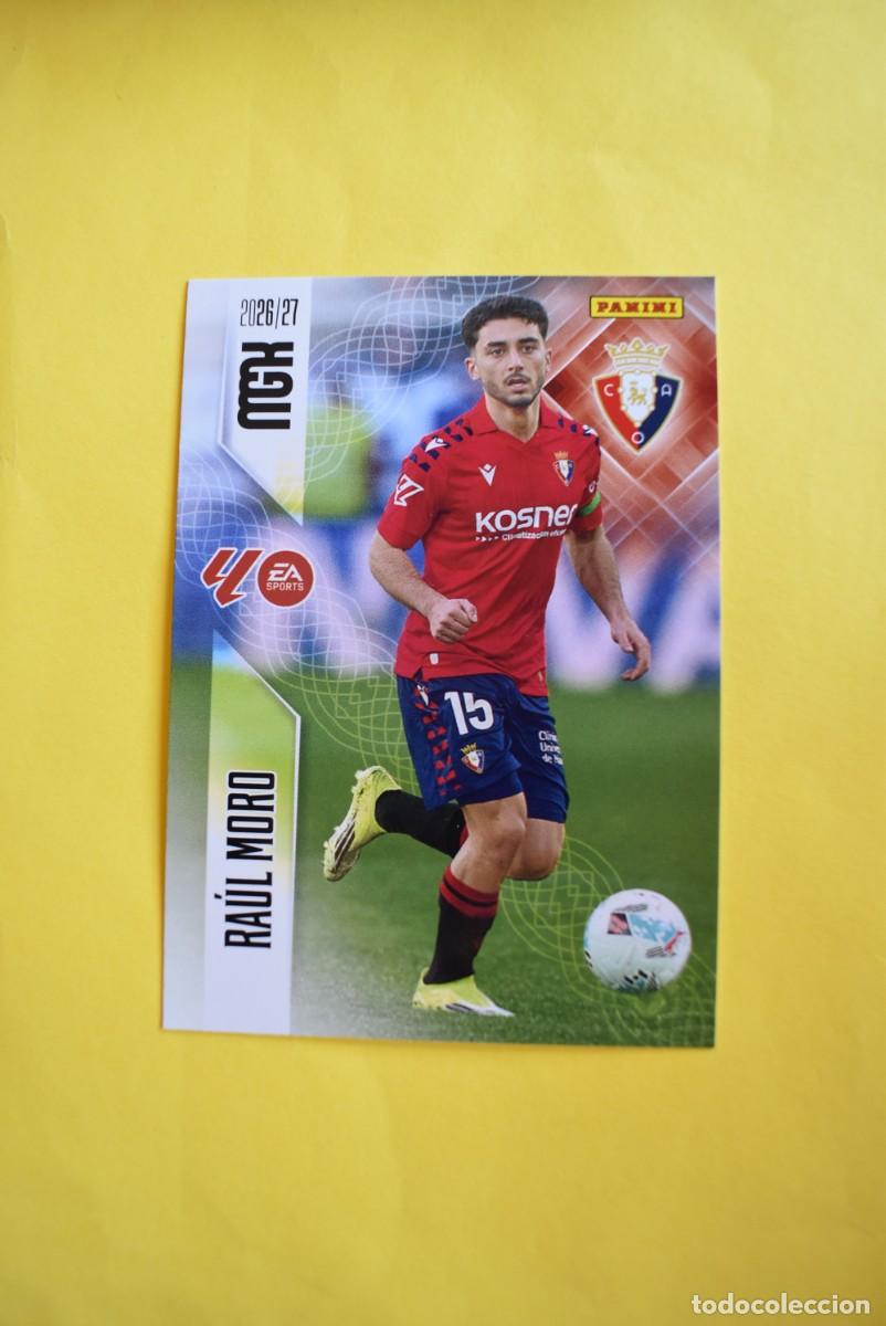Football Stickers: Cromo La Liga. Megacracks. 2026 2027. 26 27. Ra&uacute;l Moro. Osasuna. N. &ordm; 267. Panini