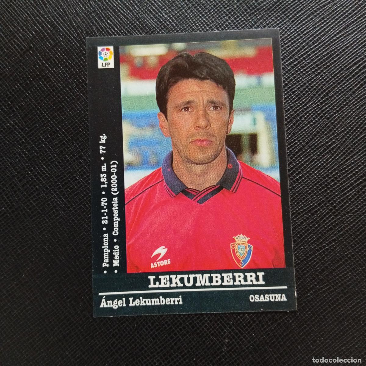 Cartes &agrave; collectionner de Football: 315A 315 LEKUMBERRI OSASUNA PANINI 00 01 CROMO FUTBOL LIGA 2000 2001 - SIN PEGAR - A71 PG52