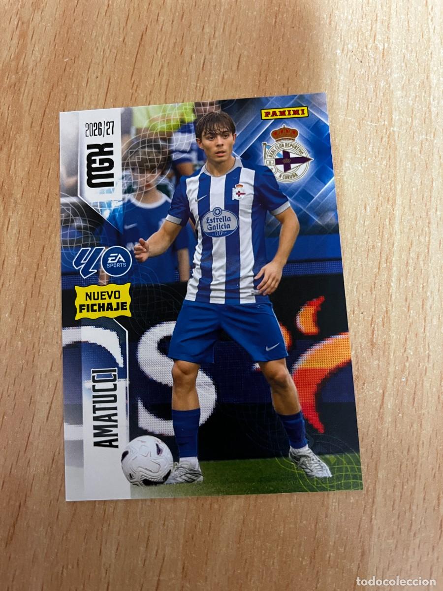 Cartes &agrave; collectionner de Football: MEGACRACKS MGK 2026 2027 26 27 PANINI N&ordm; 452 AMATUCCI DEPORTIVO DE LA CORU&Ntilde;A FICHAJE