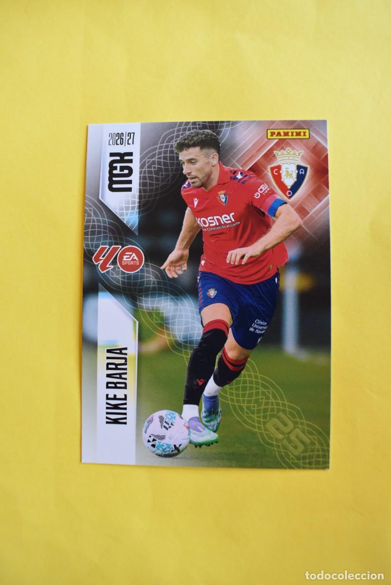 Cartes &agrave; collectionner de Football: Cromo La Liga. Megacracks. 2026 2027. 26 27. Kike Barja. Osasuna. N. &ordm; 268. Panini