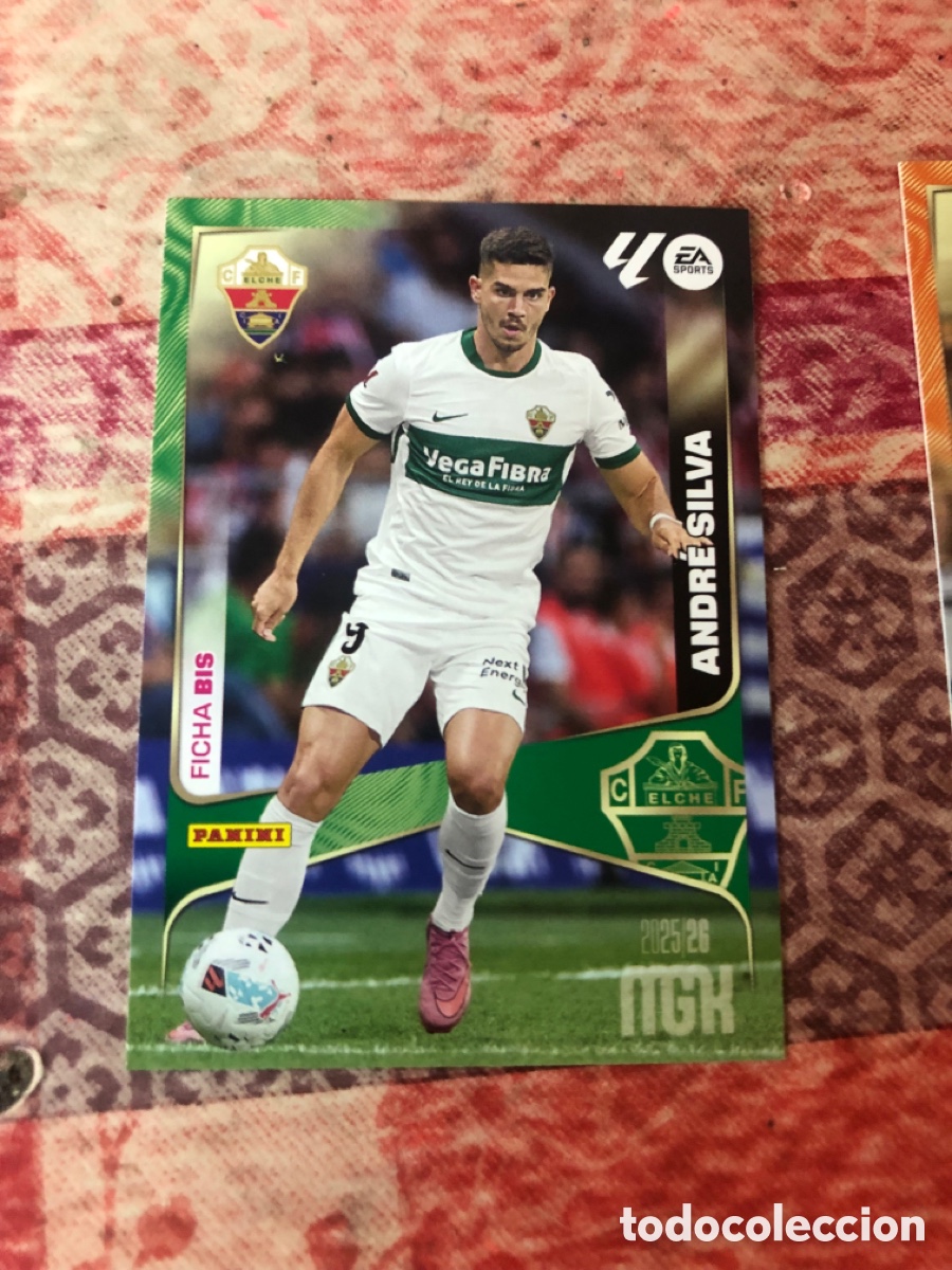 Cromos de f&uacute;tbol: 142 BIS ANDRE SILVA ELCHE CF FICHAS ALBUM MEGACRACKS 2025 2026 MGK 25 26