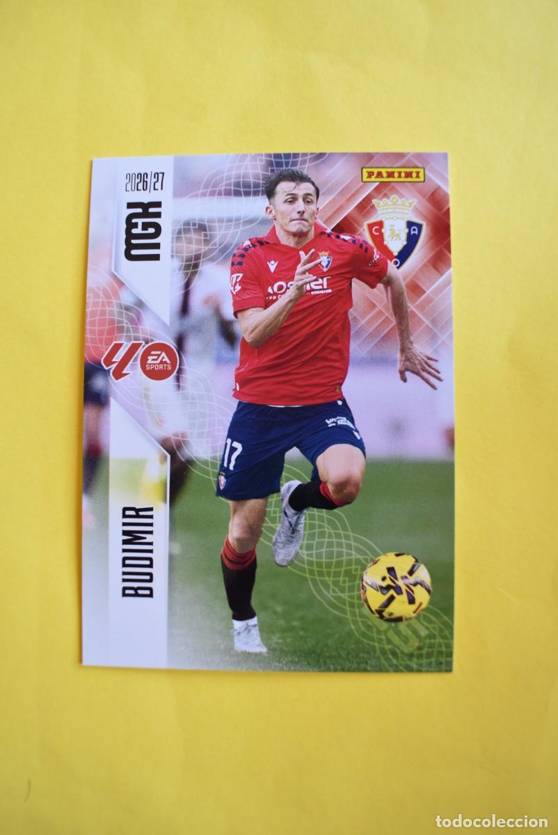 Cromos de f&uacute;tbol: Cromo La Liga. Megacracks. 2026 2027. 26 27. Budimir. Osasuna. N. &ordm; 270. Panini