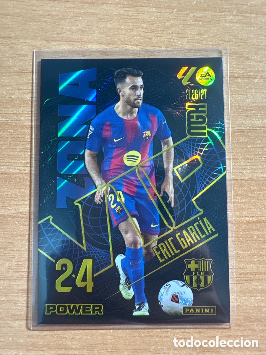 Cromos de f&uacute;tbol: 393P 393 P ERIC GARCIA ZONA VIP POWER FC BARCELONA MEGACRACKS 2026 2027 (MGK 26 27)