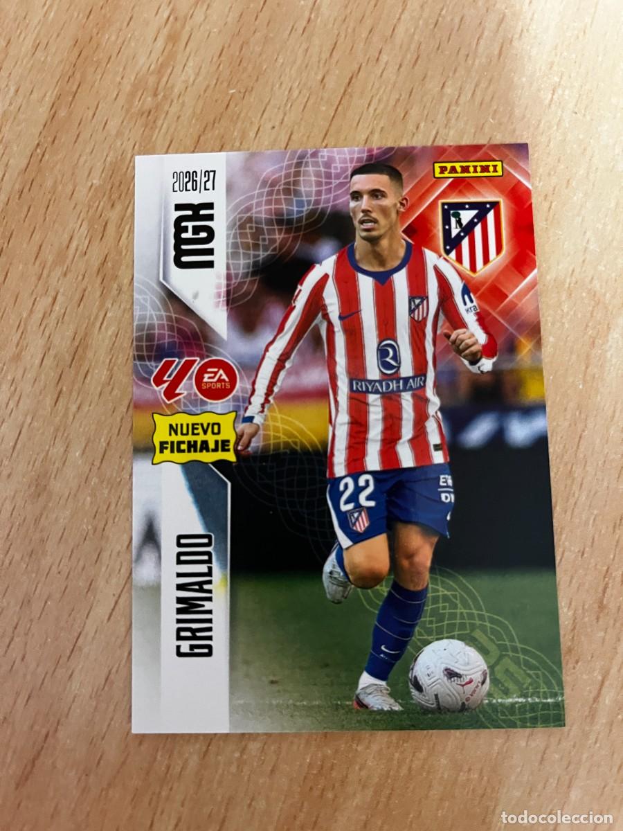 Cromos de f&uacute;tbol: MEGACRACKS MGK 2026 2027 26 27 PANINI N&ordm; 459 GRIMALDO ATLETICO MADRID FICHAJE
