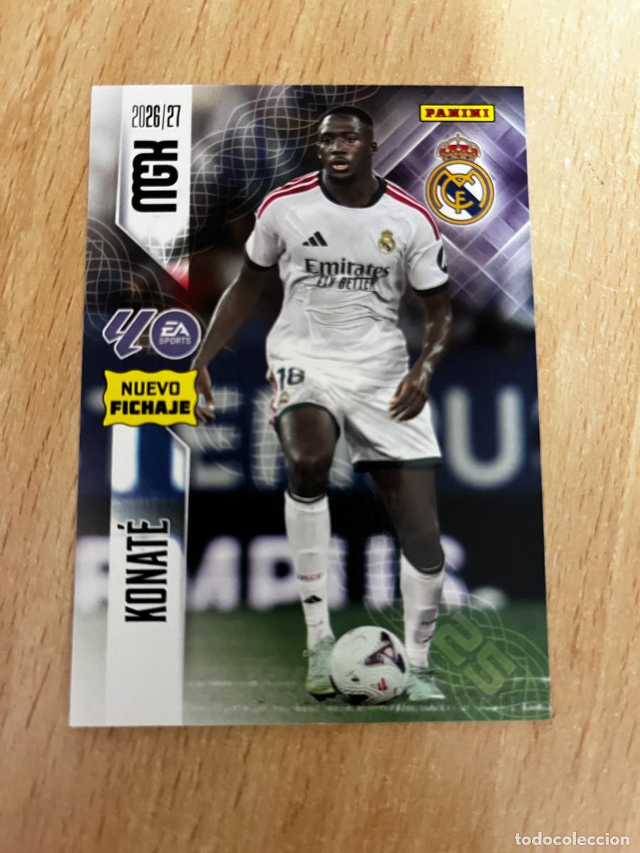 Cromos de f&uacute;tbol: MEGACRACKS MGK 2026 2027 26 27 PANINI N&ordm; 464 KONATE REAL MADRID FICHAJE