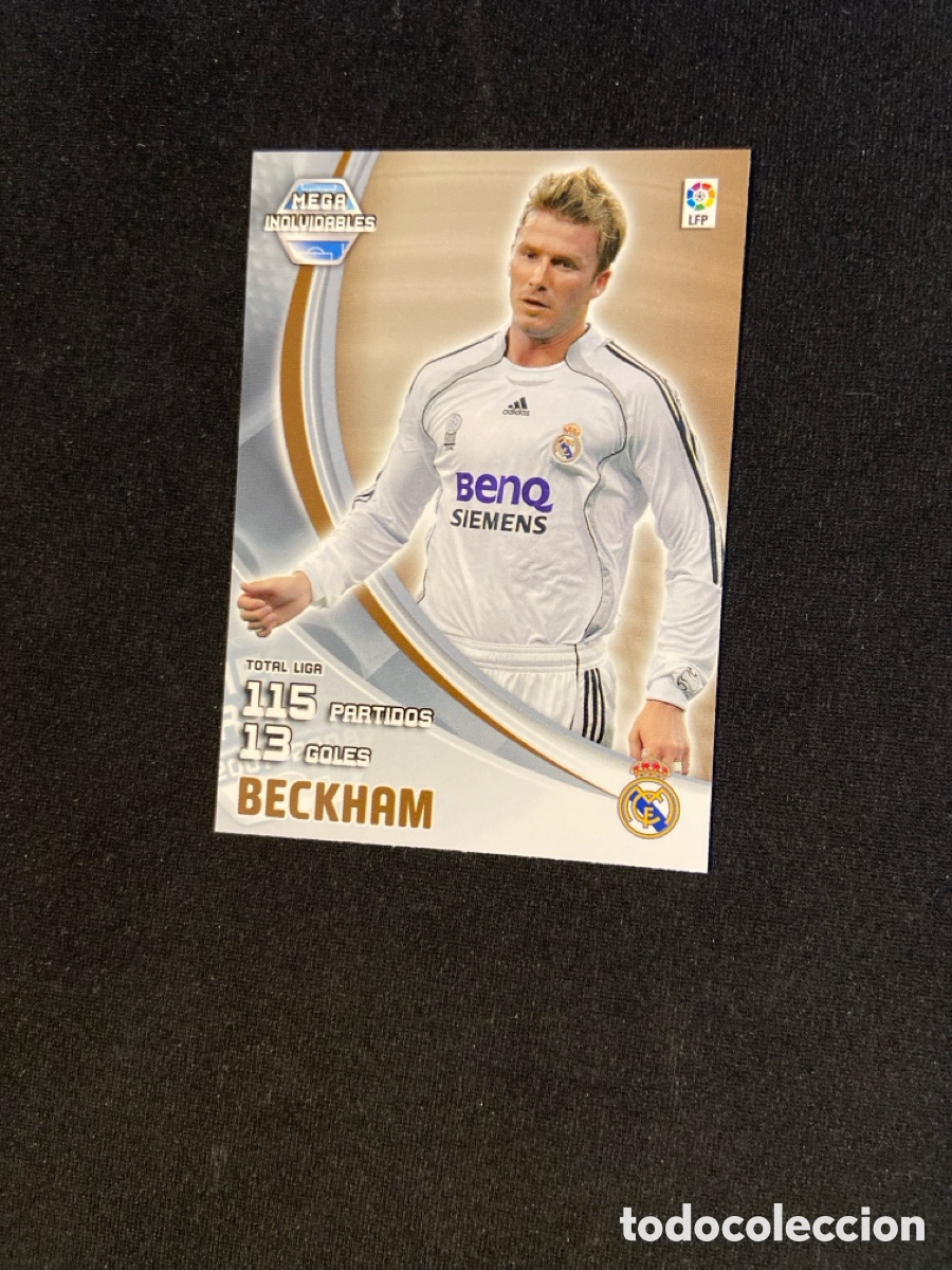 Cromos de f&uacute;tbol: BECKHAM 403 INOLVIDABLES (REAL MADRID)