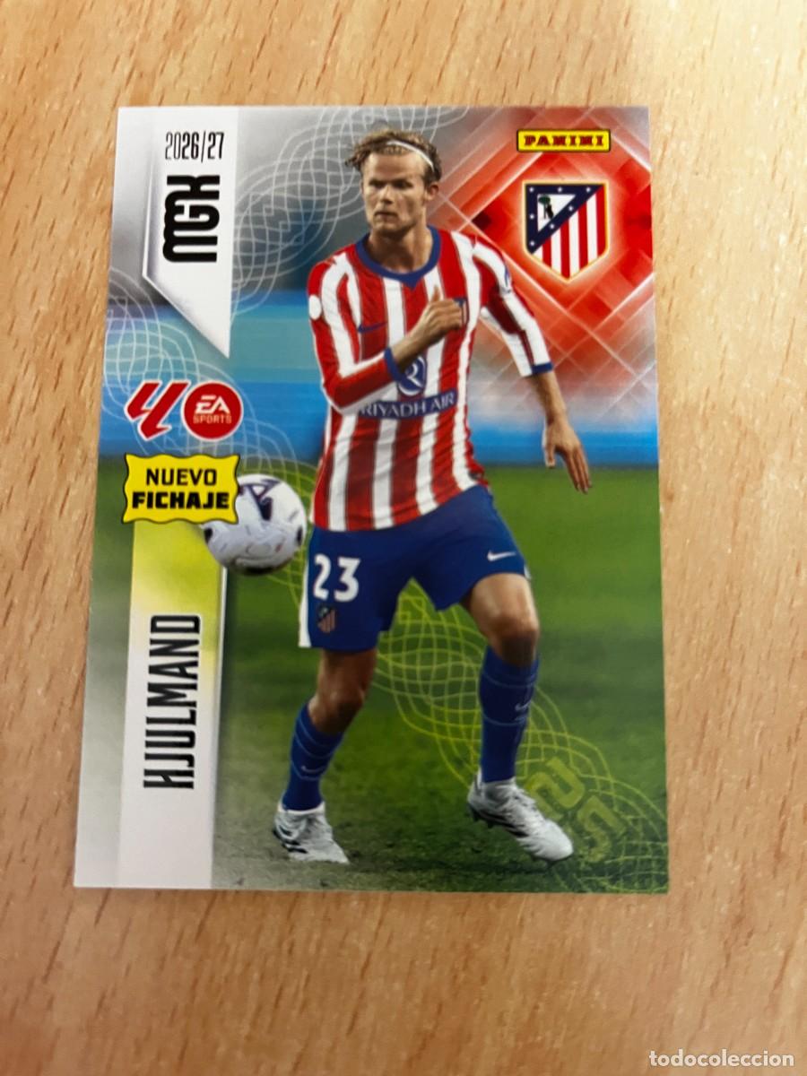 Cromos de f&uacute;tbol: MEGACRACKS MGK 2026 2027 26 27 PANINI N&ordm; 469 HJULMAND ATLETICO MADRID FICHAJE