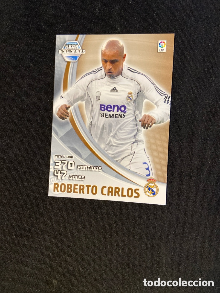 Cromos de f&uacute;tbol: ROBERTO CARLOS 405 INOLVIDABLES (REAL MADRID)