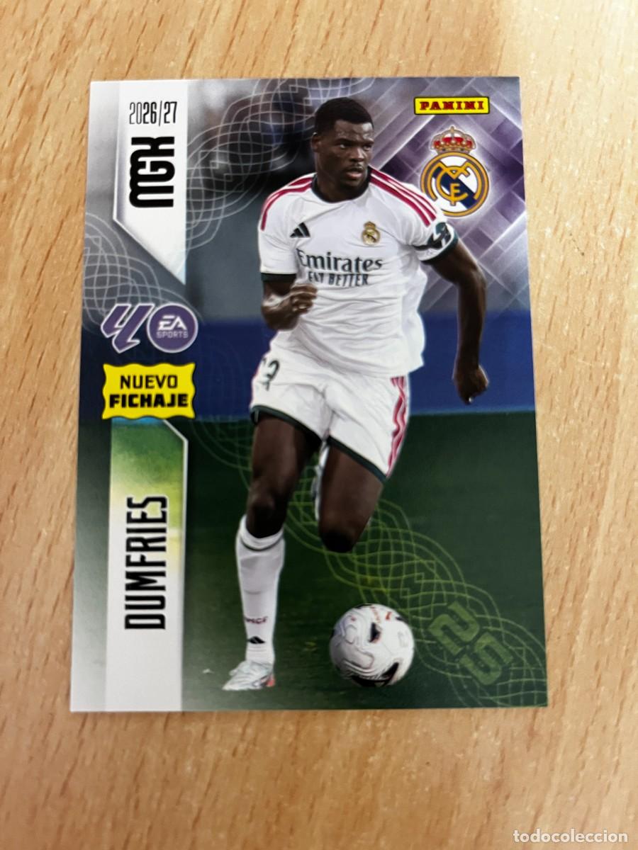 Fu&szlig;ball-Sticker: MEGACRACKS MGK 2026 2027 26 27 PANINI N&ordm; 472 DUMFRIES REAL MADRID FICHAJE