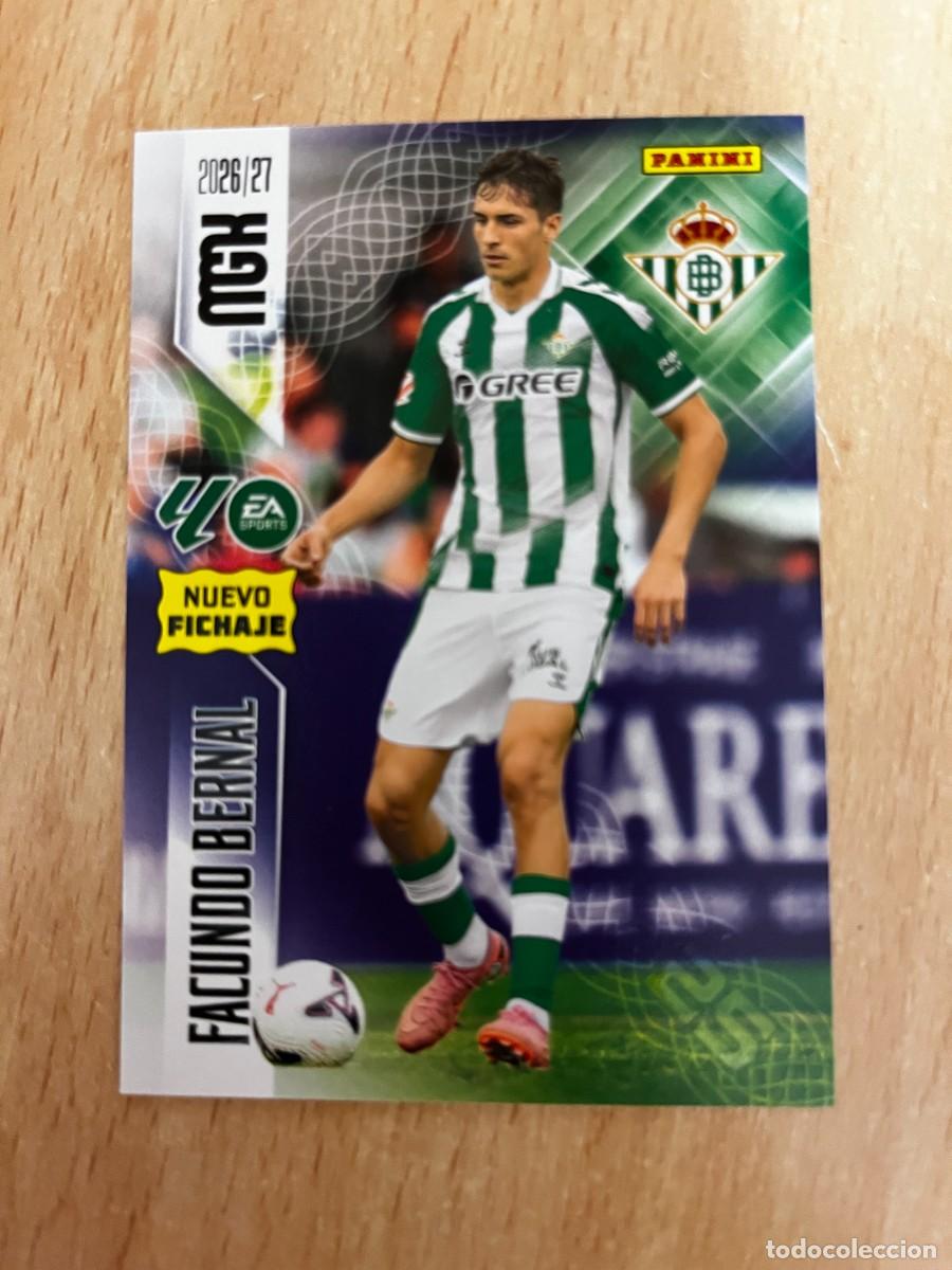 Cromos de f&uacute;tbol: MEGACRACKS MGK 2026 2027 26 27 PANINI N&ordm;484 FACUNDO BERNAL BETIS FICHAJE