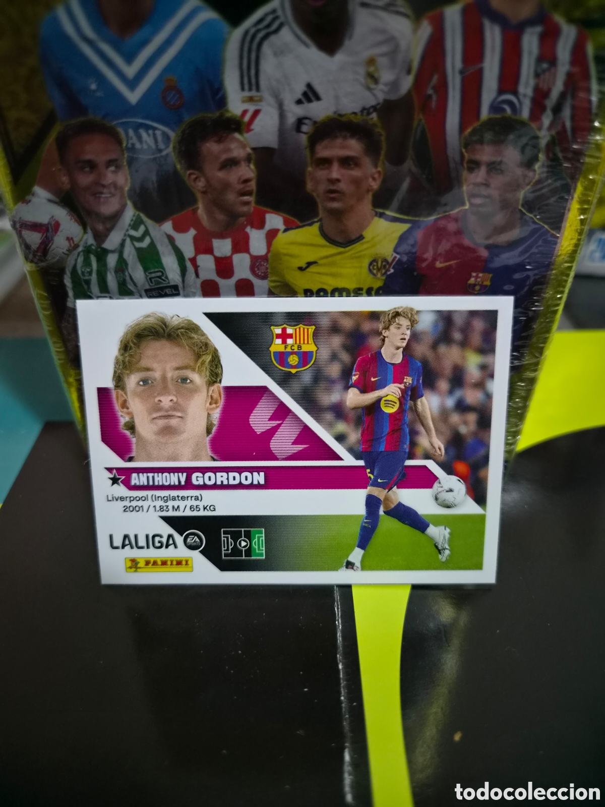 Cromos de f&uacute;tbol: N&deg;24 Fichaje Gordon Liga Este 26/27