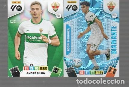 Cromos de f&uacute;tbol: CROMO LA LIGA A&Ntilde;O 2025 - 2026 XL ADRENALYN Y PANINI ELCHE N&ordm; 112-123-125-401