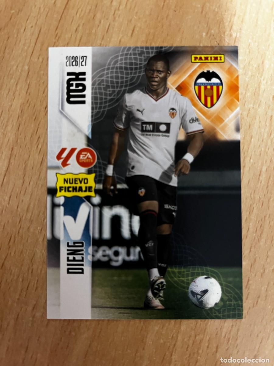 Cromos de f&uacute;tbol: MEGACRACKS MGK 2026 2027 26 27 PANINI N&ordm;487 DIENG VALENCIA FICHAJE