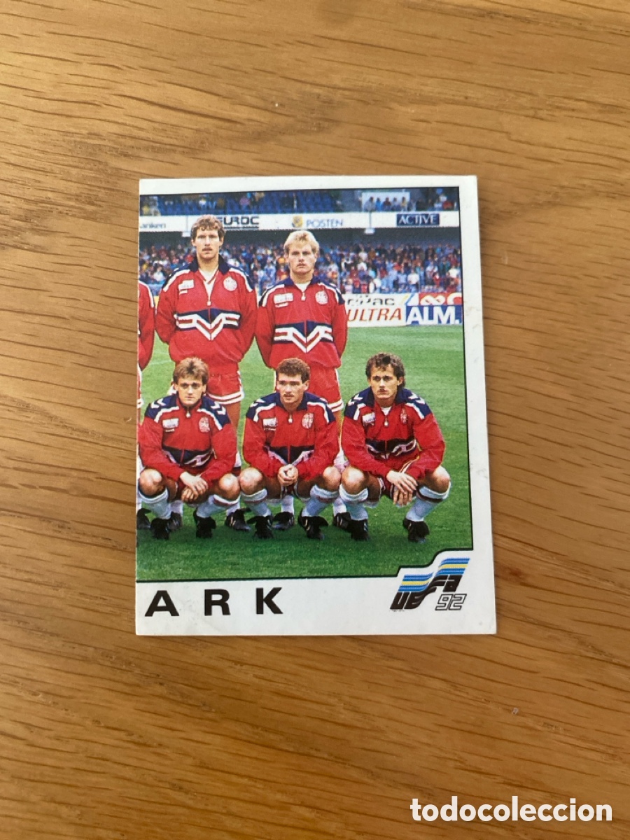 Cromos de f&uacute;tbol: Cromo panini Euro 92 Suecia n&uacute;mero 218 Dinamarca - Eurocup Sweden 1992 stickers &aacute;lbum