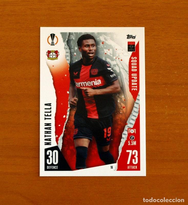 Cromos de f&uacute;tbol: Bayer 04 Leverkusen-16 Nathan Tella-Squad Update-Topps Match Attax Trading Card Game 2023-2024-23-24