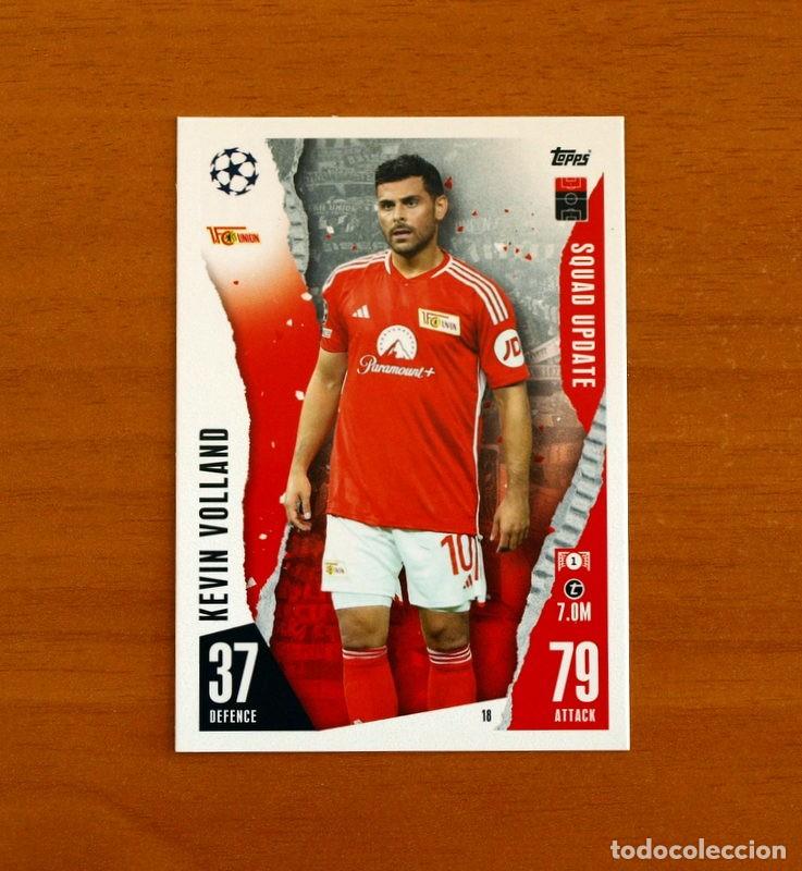 Cromos de f&uacute;tbol: Uni&oacute;n Berlin -N&ordm; 18 Kevin Volland -Squad Update-Topps Match Attax Trading Card Game 2023-2024-23-24