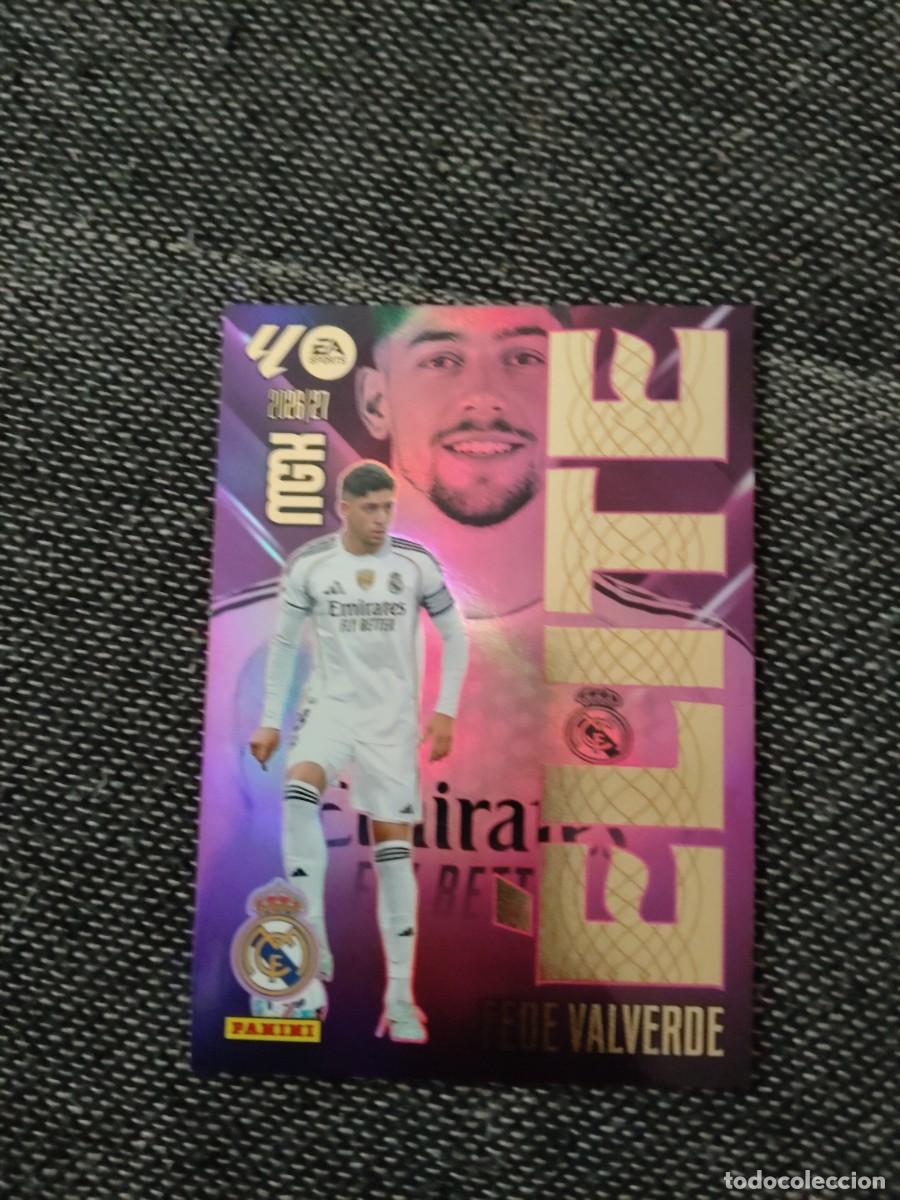 Cromos de f&uacute;tbol: 5 Fede Valverde elite real Madrid megacracks 2026-27