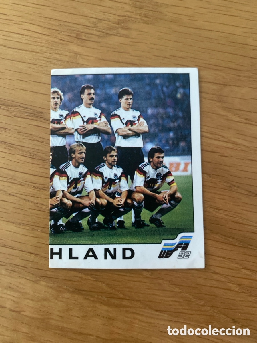 Cromos de f&uacute;tbol: Cromo panini Euro 92 Suecia n&uacute;mero 190 Alemania - Eurocup Sweden 1992 stickers &aacute;lbum