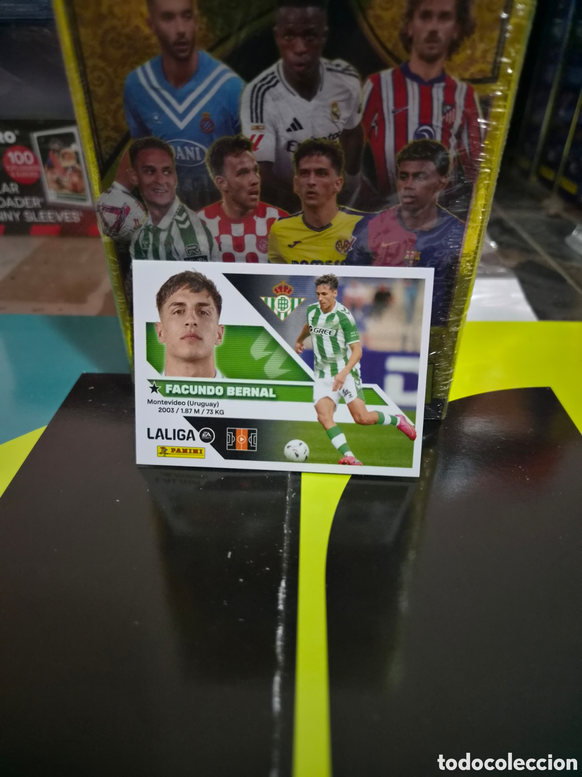 Cromos de f&uacute;tbol: N&deg;13 Betis Facundo Bernal Liga Este 26/27