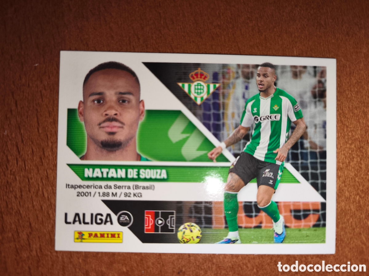 Cromos de f&uacute;tbol: Natan n&deg;8 liga este 26/27 Real Betis