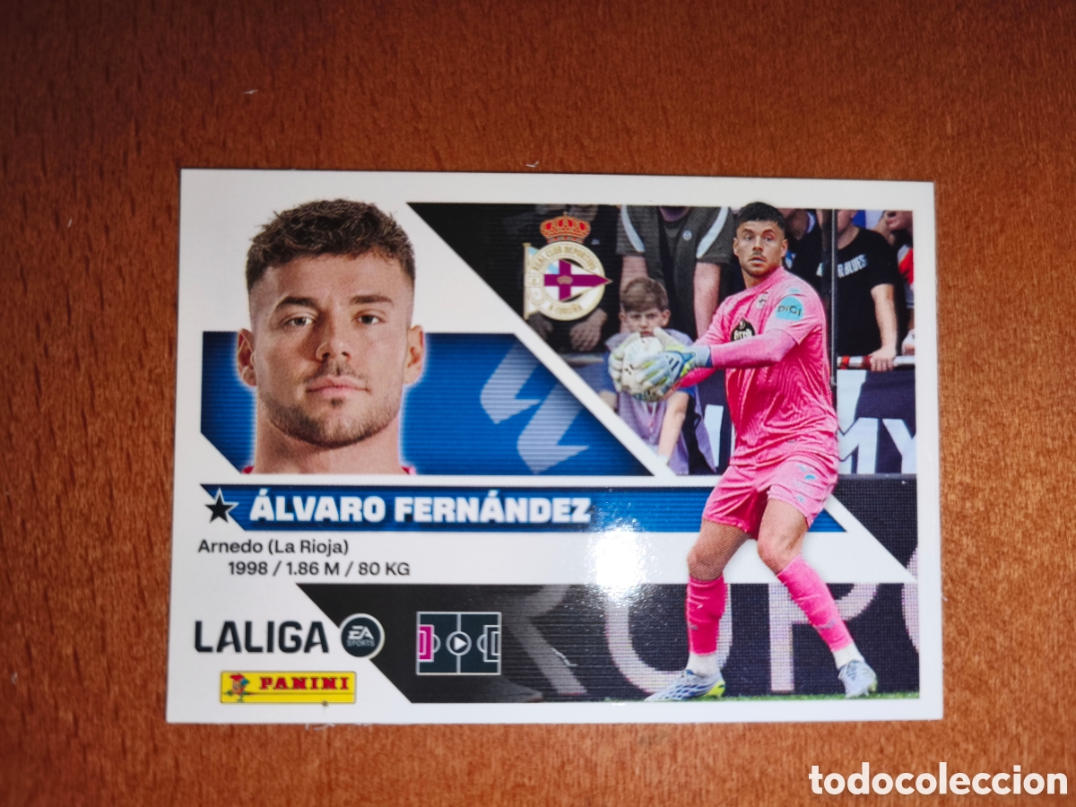 Cromos de f&uacute;tbol: &Aacute;lvaro Fern&aacute;ndez n&deg;3 liga este 26/27 Deportivo