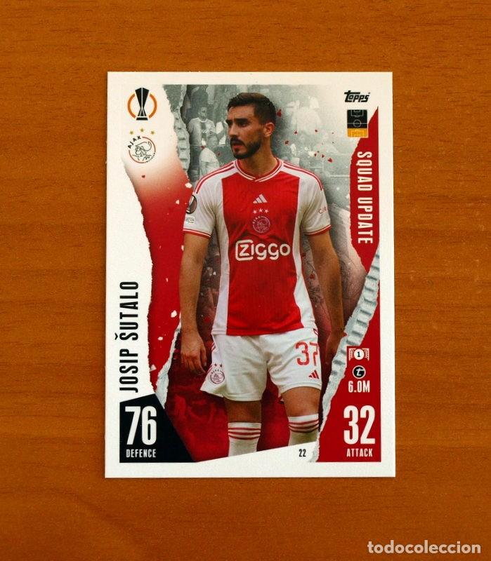 Cromos de f&uacute;tbol: AFC Ajax -N&ordm; 22 Josip Sutalo -Squad Update-Topps Match Attax Trading Card Game 2023-2024-23-24