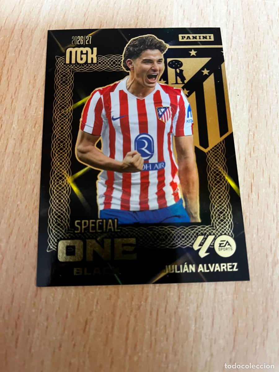 Cromos de f&uacute;tbol: MEGACRACKS MGK 2026 2027 26 27 PANINI N&ordm; JULIAN ALVAREZ ATLETICO DE MADRID SPECIAL ONE BLACK