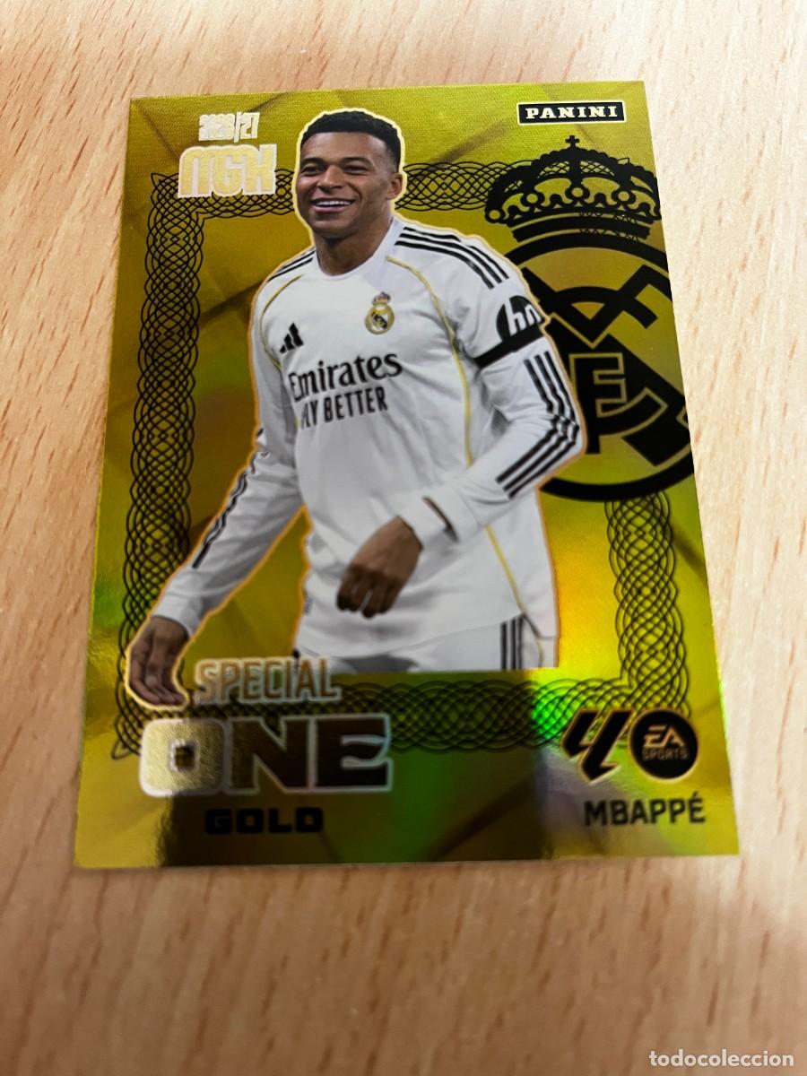 Figurine di Calcio: MEGACRACKS MGK 2026 2027 26 27 PANINI N&ordm; KYLIAN MBAPPE REAL MADRID SPECIAL ONE GOLD