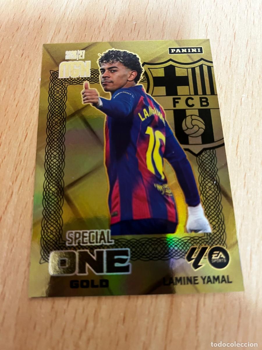 Cromos de Futebol: MEGACRACKS MGK 2026 2027 26 27 PANINI N&ordm; LAMINE YAMAL BARCELONA SPECIAL ONE GOLD