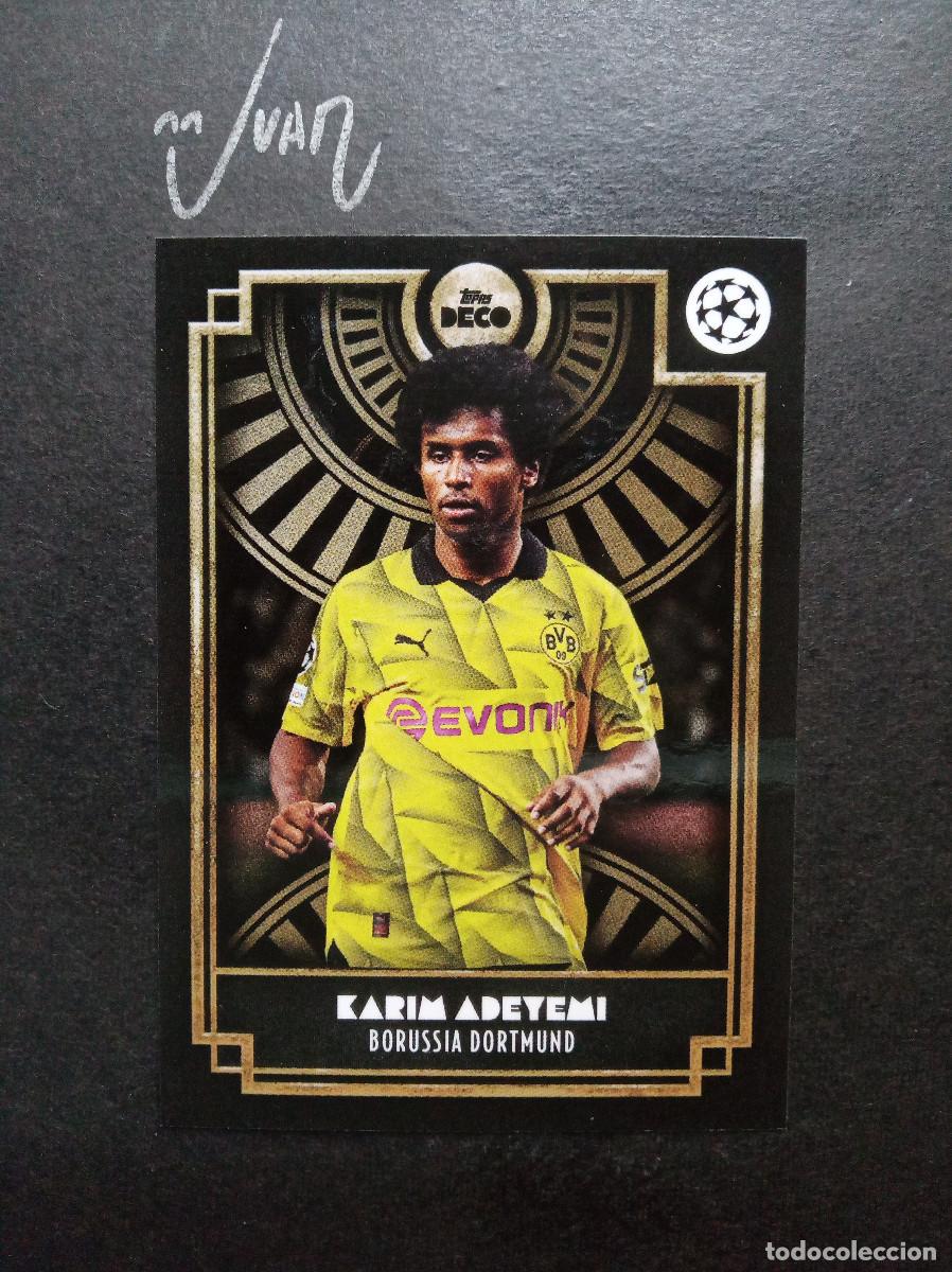 Figurine di Calcio: ADEYEMI BORUSSIA DORTMUND BARCELONA 2026 2027 26 27 ⚽ TOPPS &reg; DECO CHAMPIONS 2023 2024 23 24 NUEVO