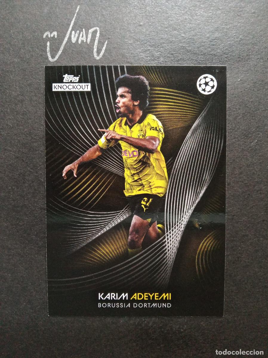 Figurine di Calcio: ADEYEMI BORUSSIA DORTMUND BARCELONA 2026 2027 26 27 ⚽ TOPPS &reg; KNOCKOUT CHAMPIONS 2023 2024 23 24