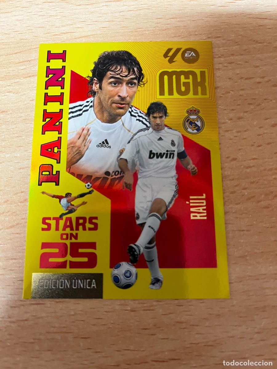 Fu&szlig;ball-Sticker: MEGACRACKS MGK 2026 2027 26 27 PANINI N&ordm; 426 RAUL REAL MADRID STARS ON 25 EDICION UNICA