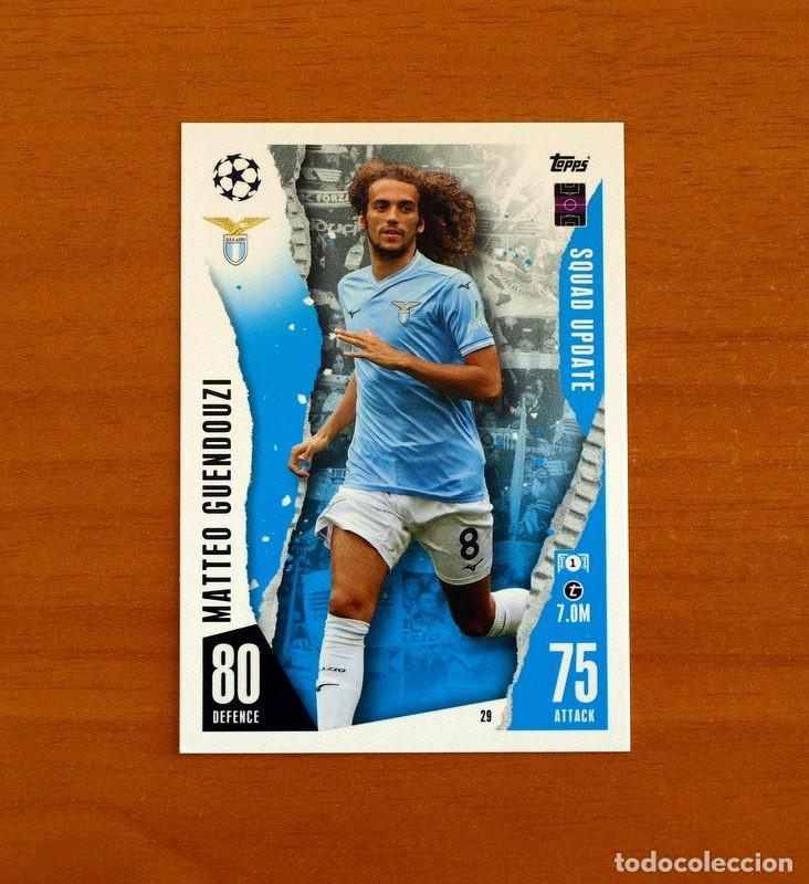 Cromos de f&uacute;tbol: Lazio -N&ordm; 29 Matteo Guendouzi -Squad Update-Topps Match Attax Trading Card Game 2023-2024-23-24
