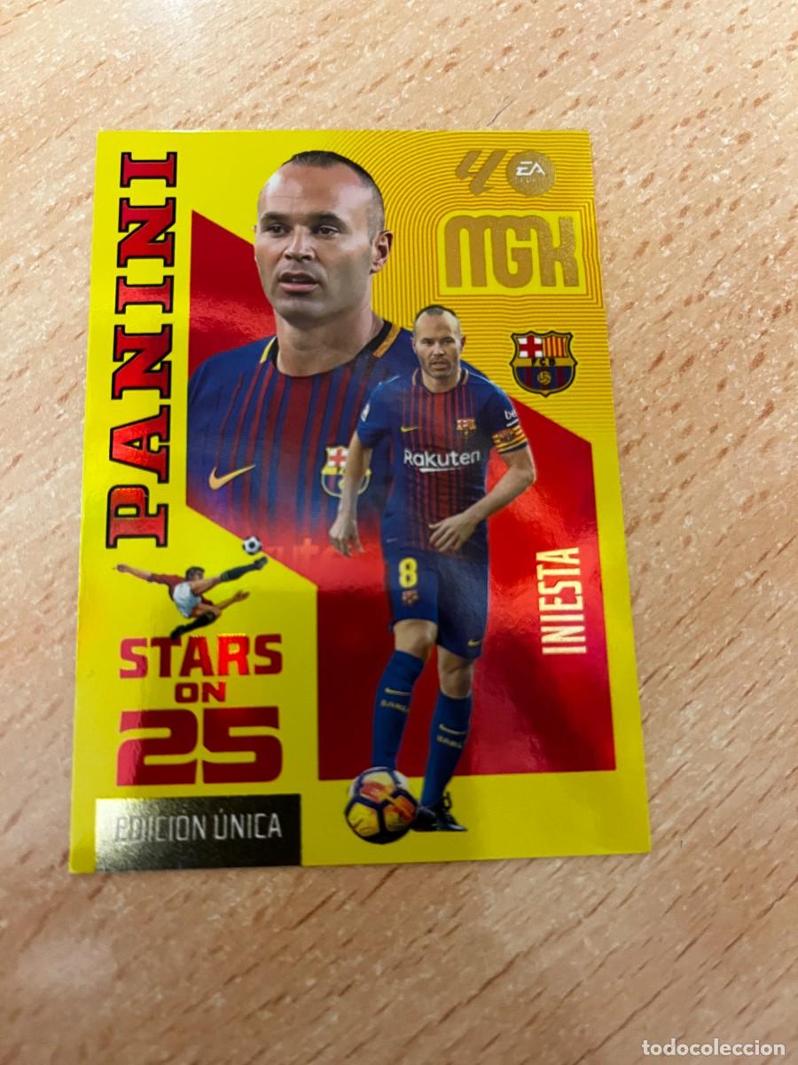 Cromos de f&uacute;tbol: MEGACRACKS MGK 2026 2027 26 27 PANINI N&ordm; 434 INIESTA BARCELONA STARS ON 25 EDICION UNICA