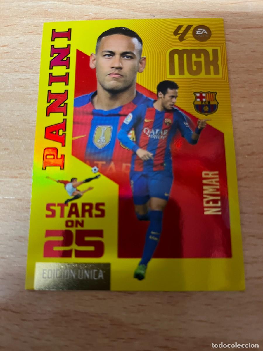 Cromos de Futebol: MEGACRACKS MGK 2026 2027 26 27 PANINI N&ordm; 446 NEYMAR FC BARCELONA STARS ON 25 EDICION UNICA